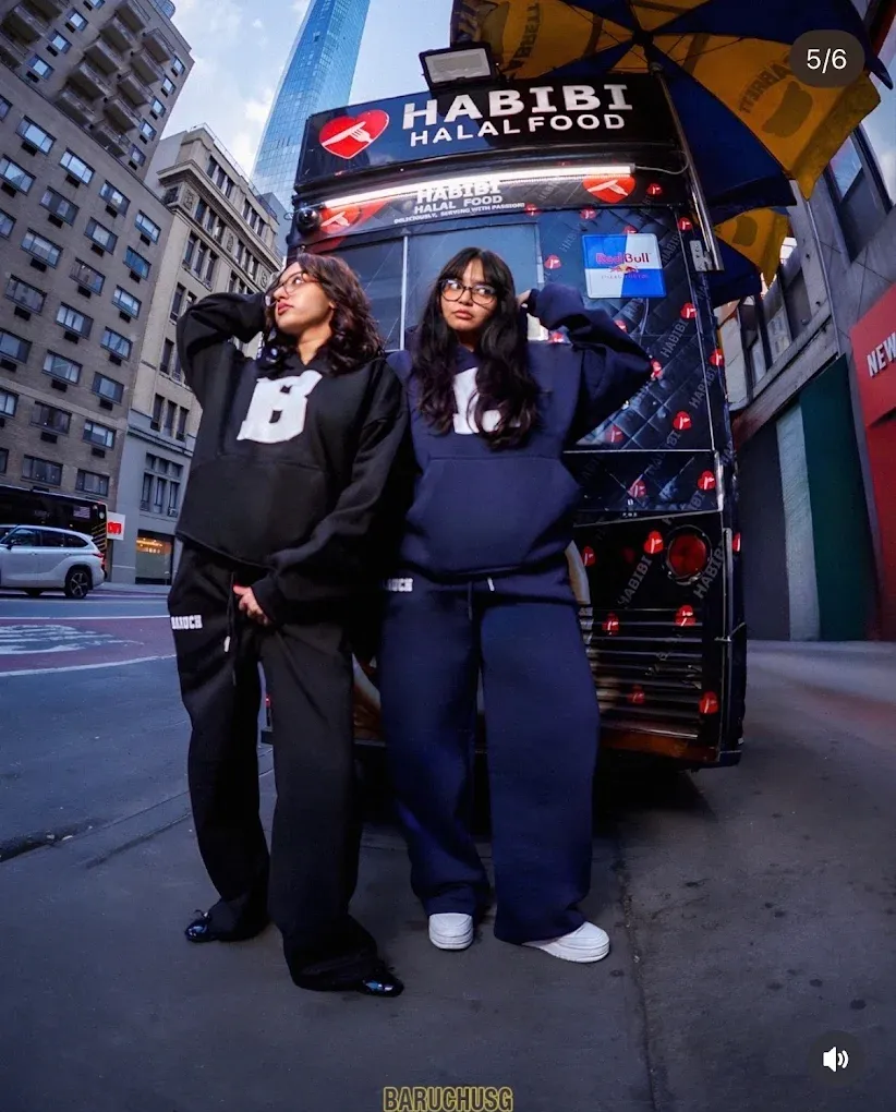 Baruch College branded apparel lifestyle photoshoot