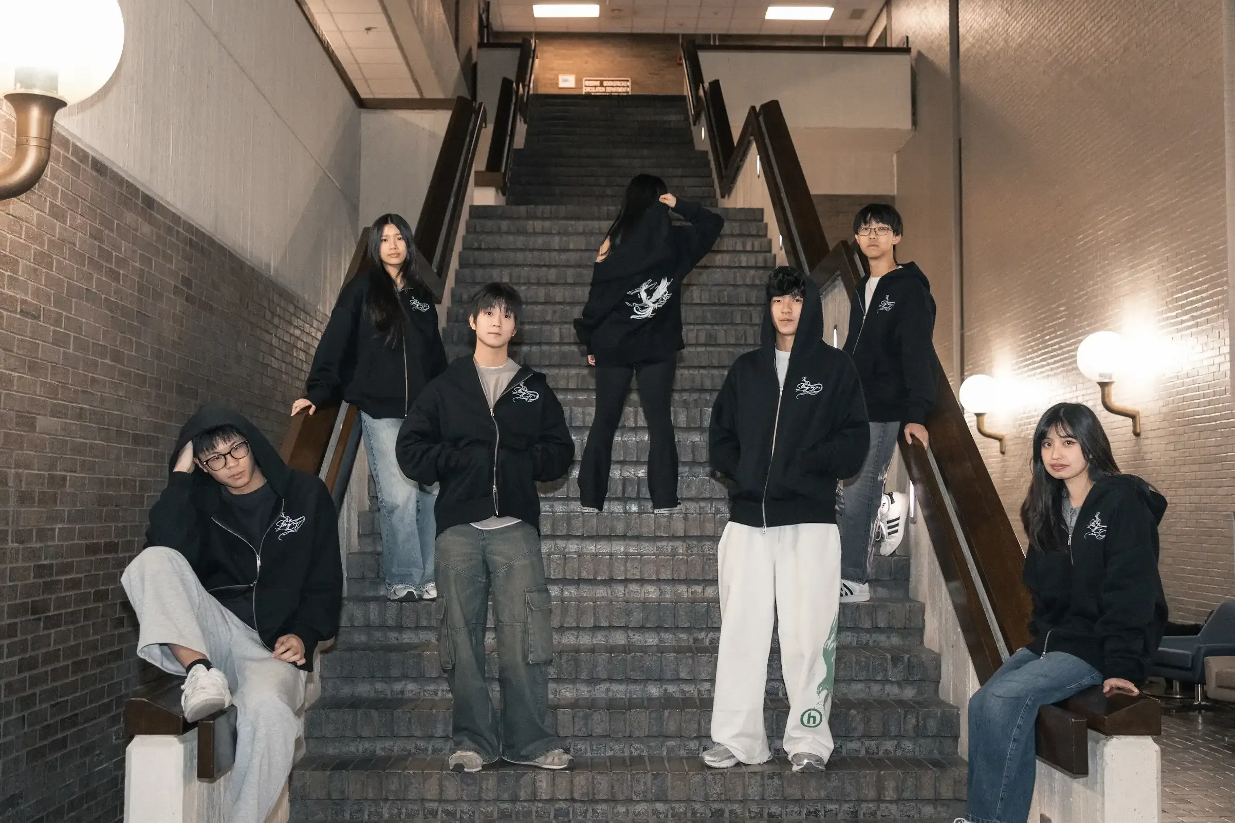 Stony Brook CTC group photo in custom merch