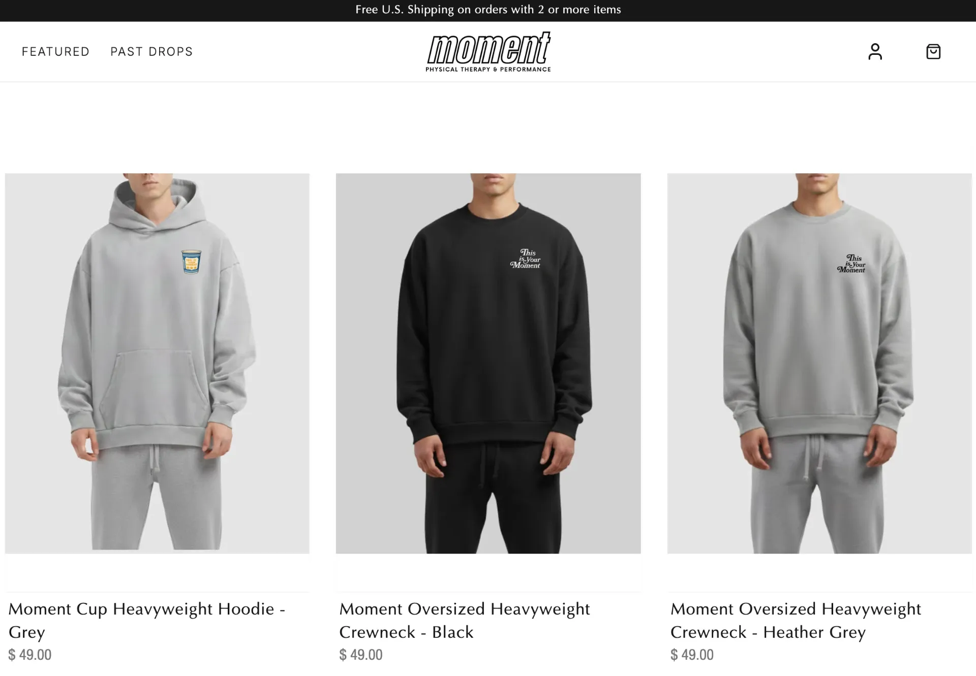 Moment custom branded merchandise storefront